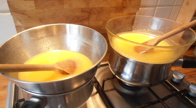 Making lemon curd